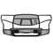 Ranch Hand 20-C SILVERADO 2500/3500HD MIDNIGHT FRONT BUMPER WITH GRILLE GUARD MFC201BM1 - alternate 1